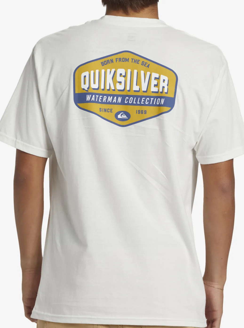 Cheap Quiksilver Waterman Morning Session T-Shirt Snow White