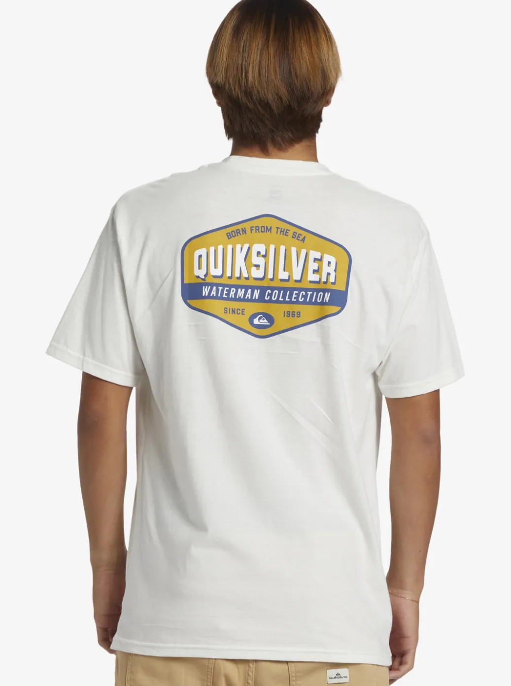Cheap Quiksilver Waterman Morning Session T-Shirt Snow White