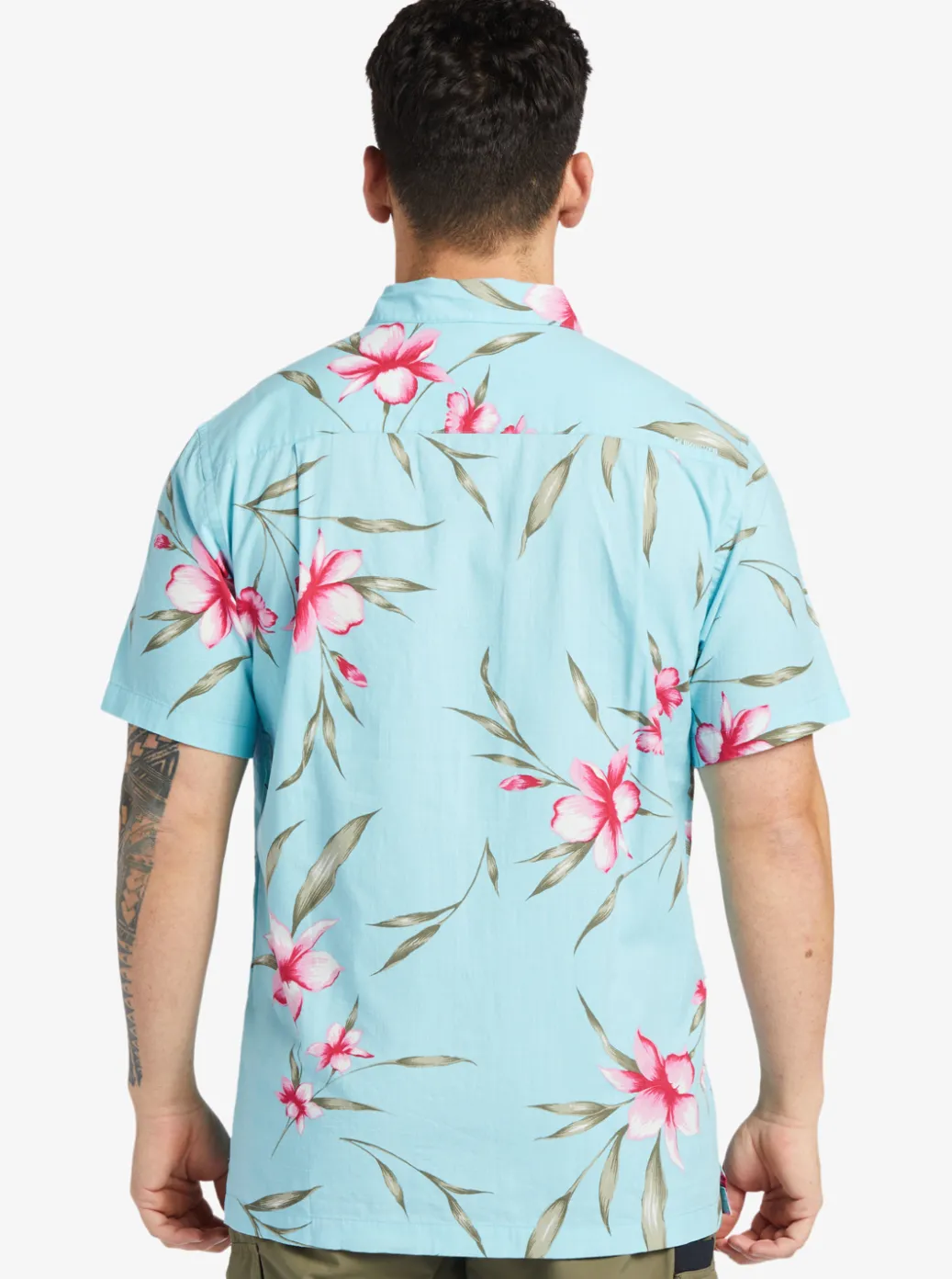 Discount Quiksilver Waterman Night Bloomer Woven Shirt Gulf Stream Night Bloomer