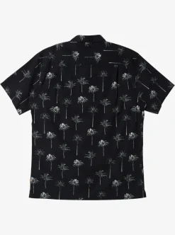 Best Sale Quiksilver Waterman Palm Friday Woven Shirt Black Palm Friday