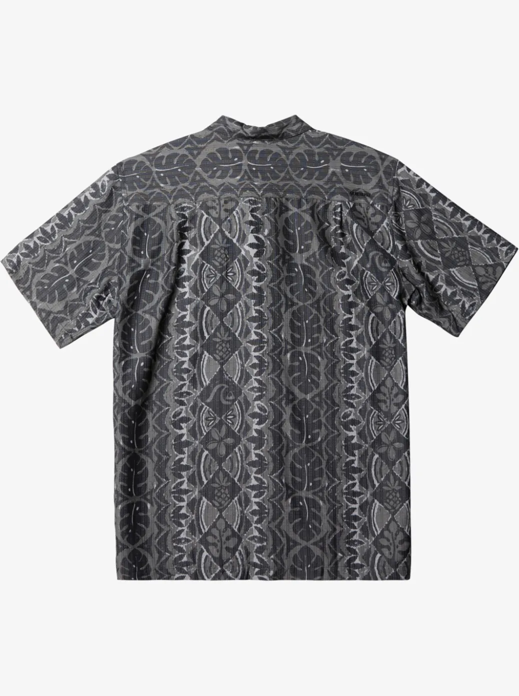 Sale Quiksilver Waterman Paradise Day Short Sleeve Shirt Black Paradise Bay