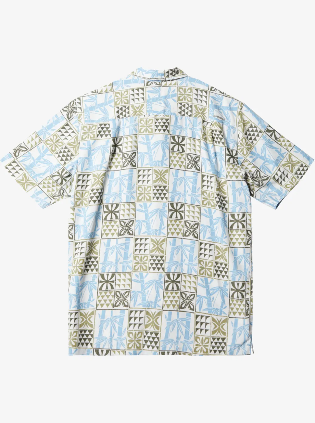 Sale Quiksilver Waterman Plaid Flight Short Sleeve Shirt Tea Checked Flight