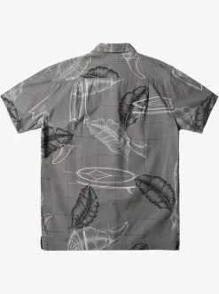 Flash Sale Quiksilver Waterman Right Point Short Sleeve Shirt Granite Gray Right Point