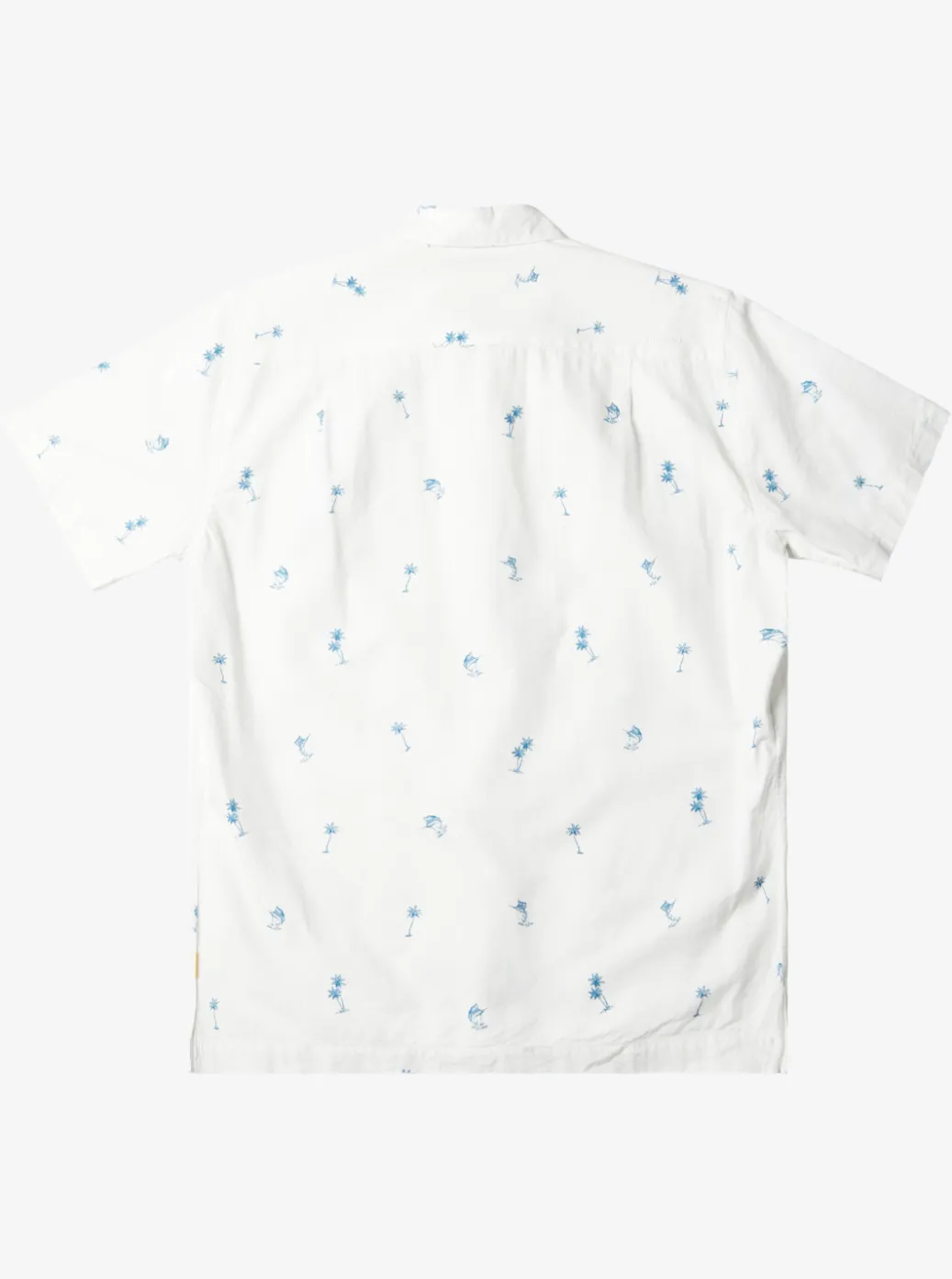 Best Quiksilver Waterman Sail Palm Short Sleeve Shirt Antique White Sail Palms