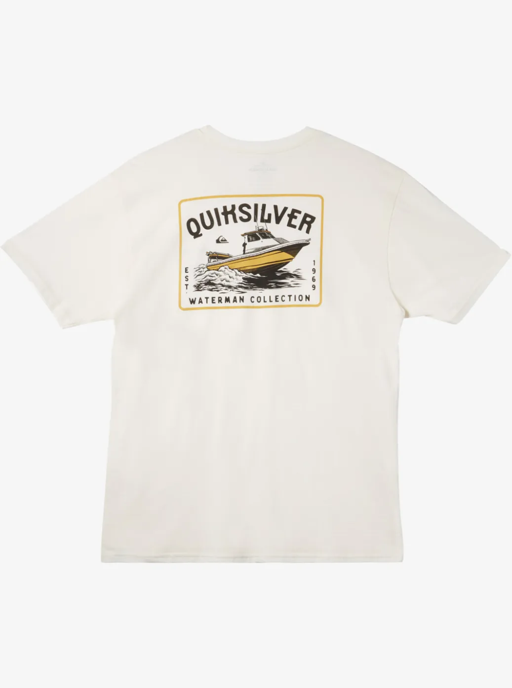 Best Quiksilver Waterman Sea Search Qt-Shirt Snow White