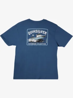 Discount Quiksilver Waterman Sea Search Qt-Shirt Ensign Blue