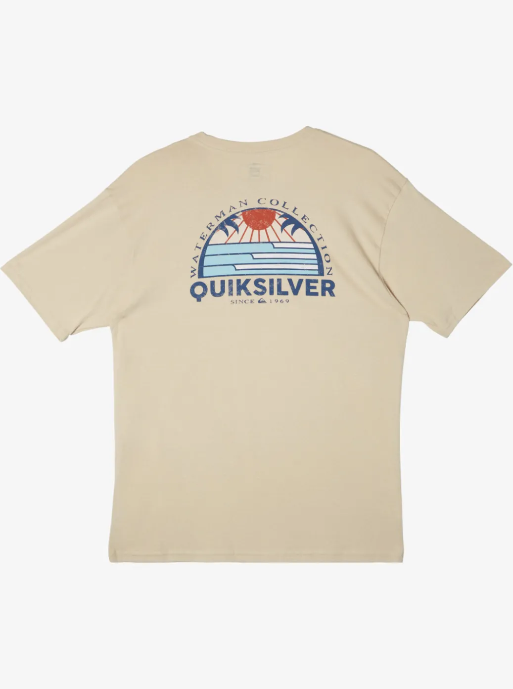 Online Quiksilver Waterman Set View T-Shirt Brown Rice
