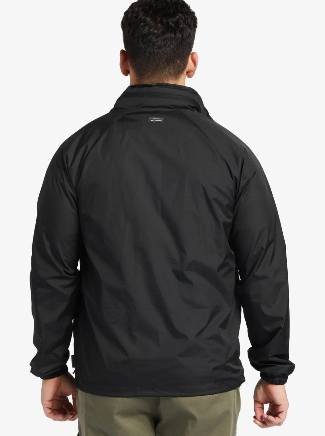 Best Quiksilver Waterman Shell Shock Water-Resistant Lightweight Mini Ripstop Windbreaker Black