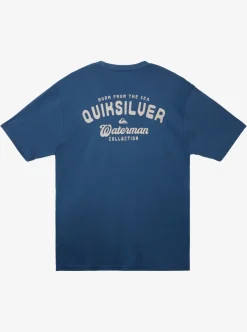 Outlet Quiksilver Waterman Shop T-Shirt Ensign Blue