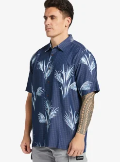 Cheap Quiksilver Waterman Skipped Out Woven Shirt Estate Blue Skippe Out