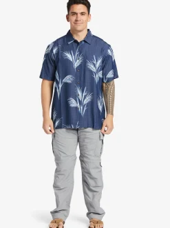 Cheap Quiksilver Waterman Skipped Out Woven Shirt Estate Blue Skippe Out