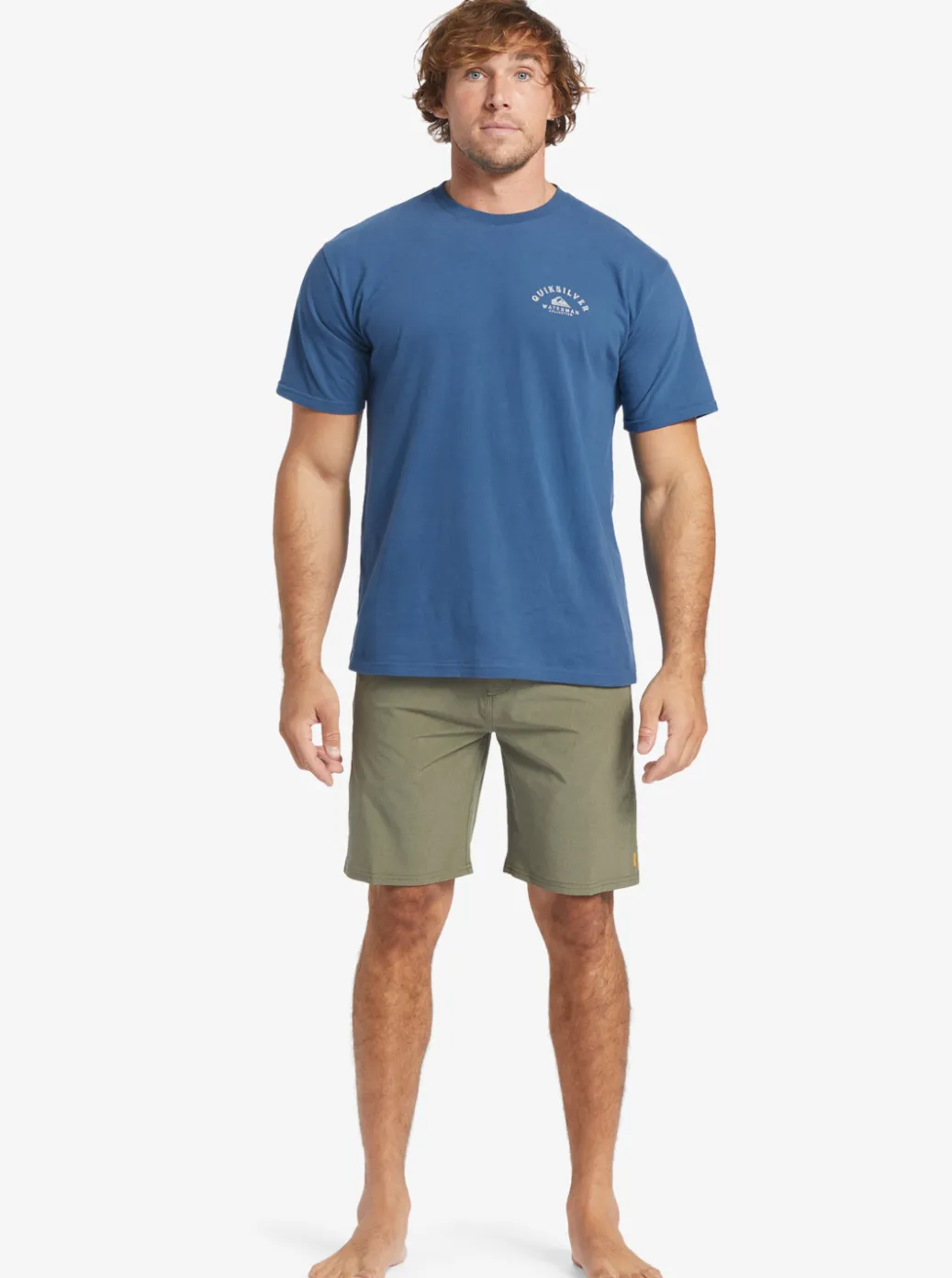 Sale Quiksilver Waterman Suva 20" Amphibian Boardshorts Dusty Olive