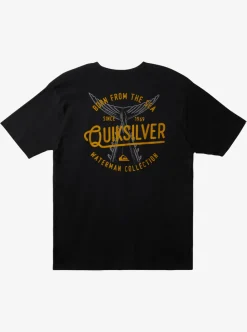 Outlet Quiksilver Waterman Tails Up T-Shirt Black
