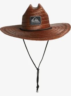 Best Sale Quiksilver Waterman The Tier Straw Lifeguard Hat Dark Brown