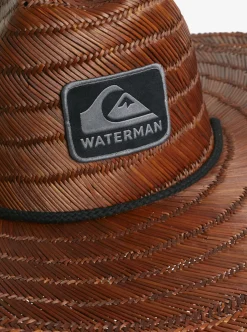 Best Sale Quiksilver Waterman The Tier Straw Lifeguard Hat Dark Brown