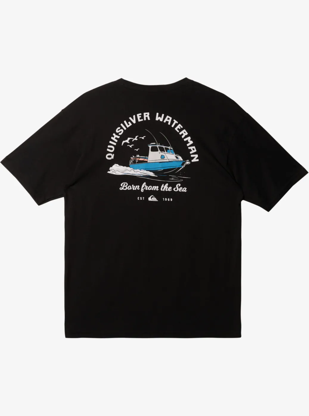 Best Quiksilver Waterman Todos Run T-Shirt Black