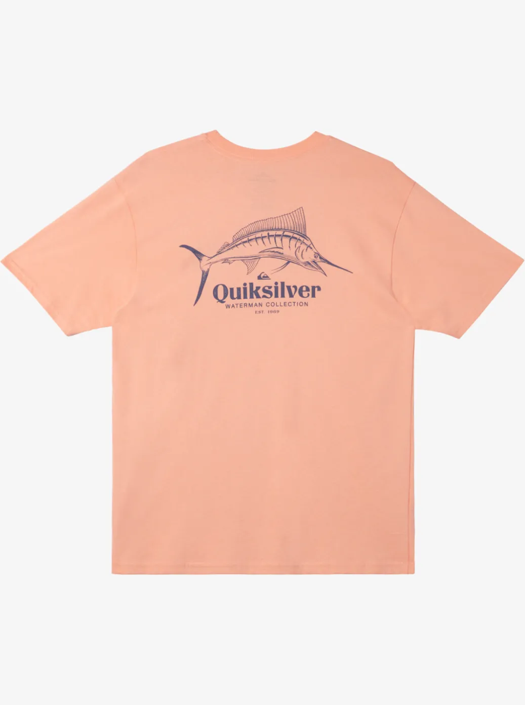 New Quiksilver Waterman Trophy Catch Qt-Shirt Peach Pink