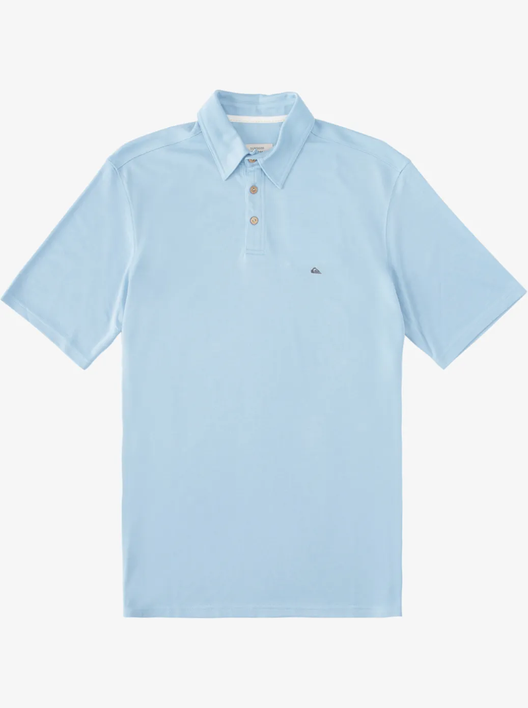 Fashion Quiksilver Waterman Waterpolo Short Sleeve Polo Shirt Dusk Blue