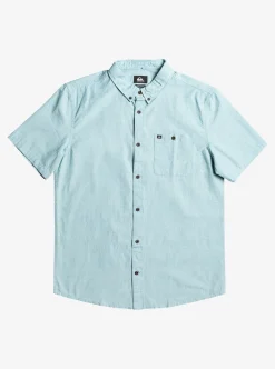 Best Quiksilver Winfall Short Sleeve Shirt Moroccan Blue