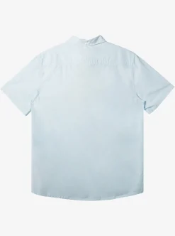 Discount Quiksilver Winfall Short Sleeve Shirt Clear Sky