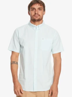 Discount Quiksilver Winfall Short Sleeve Shirt Clear Sky