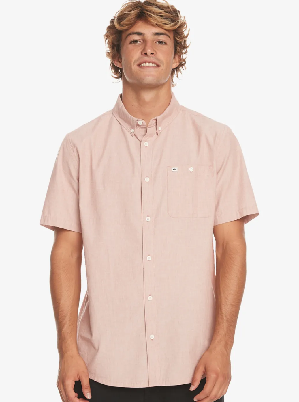 Cheap Quiksilver Winfall Short Sleeve Shirt Baked Clay