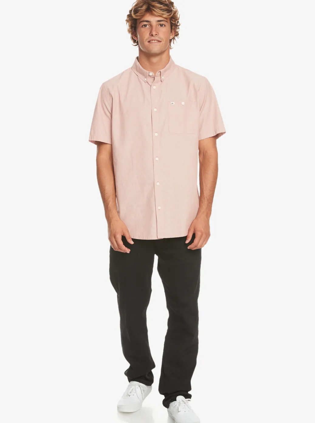 Cheap Quiksilver Winfall Short Sleeve Shirt Baked Clay